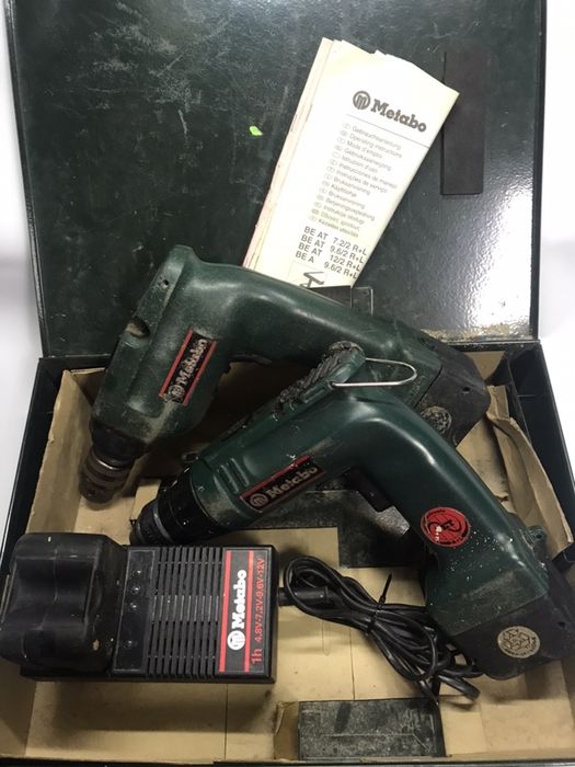 Wiertarko wkrętarka Metabo 9,6 V komplet dwie sztuki