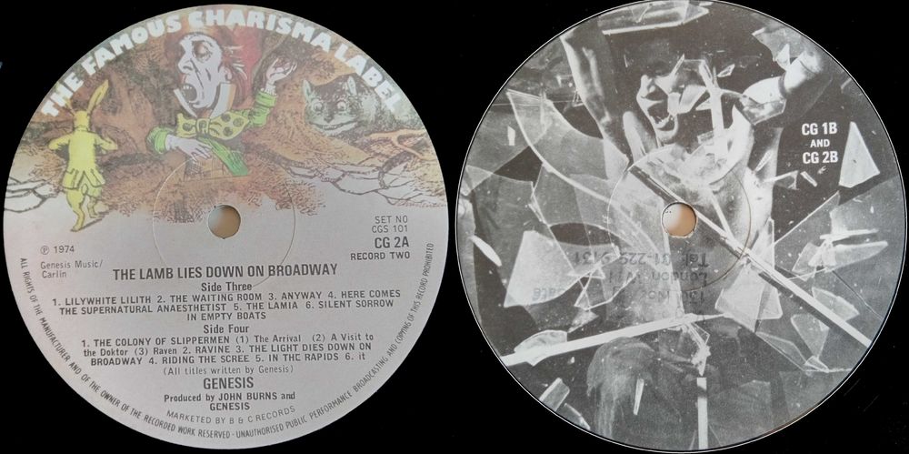 Genesis	- - - - -	The Lamb Lies Down On Broadway	- - - - -	2 X LP
