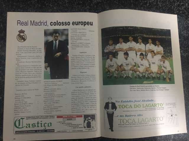 Taça Uefa - Sporting vs Real Madrid - Programa Oficial - 1994/1995