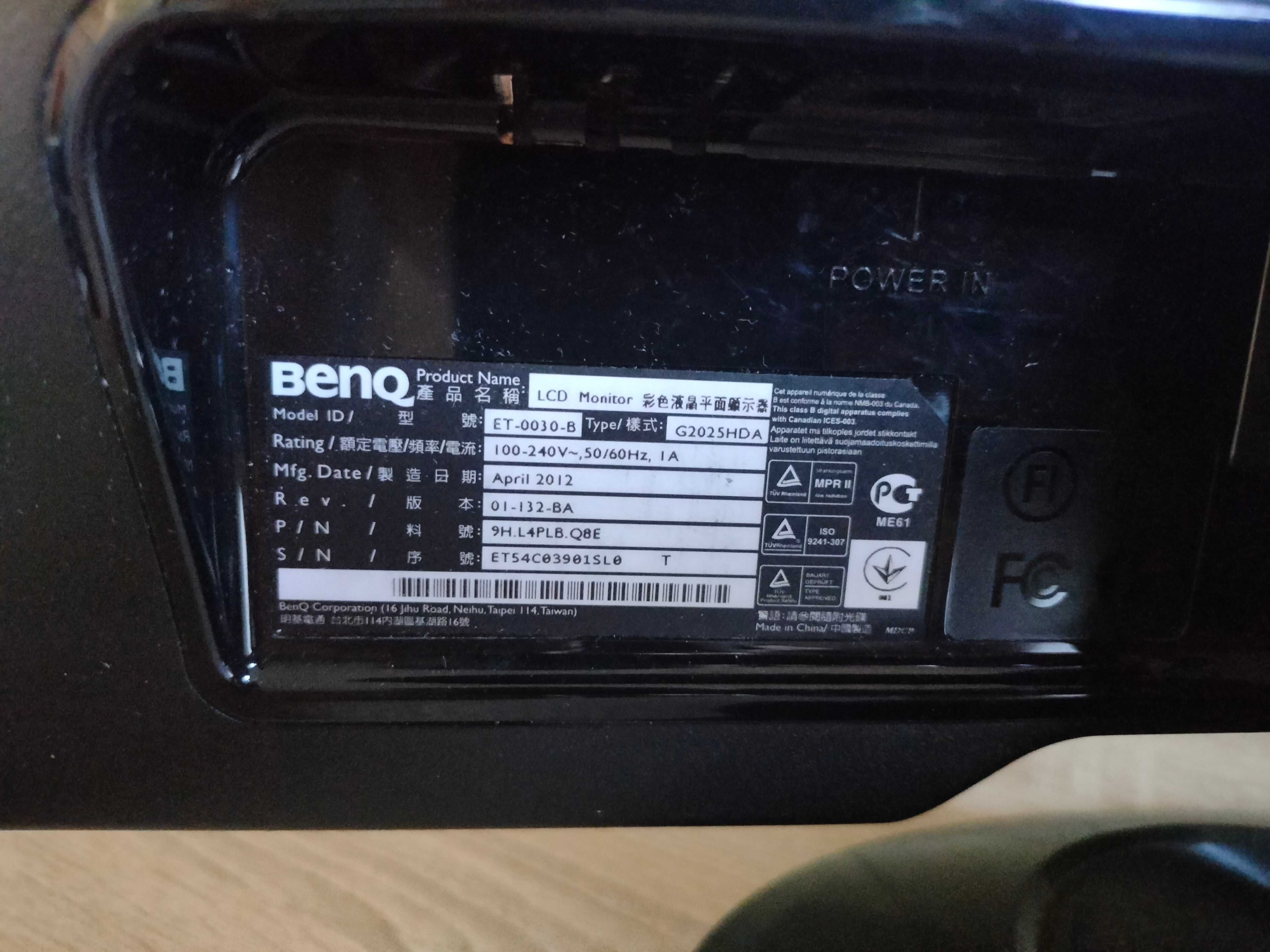 Monitor BenQ G2025HDA
