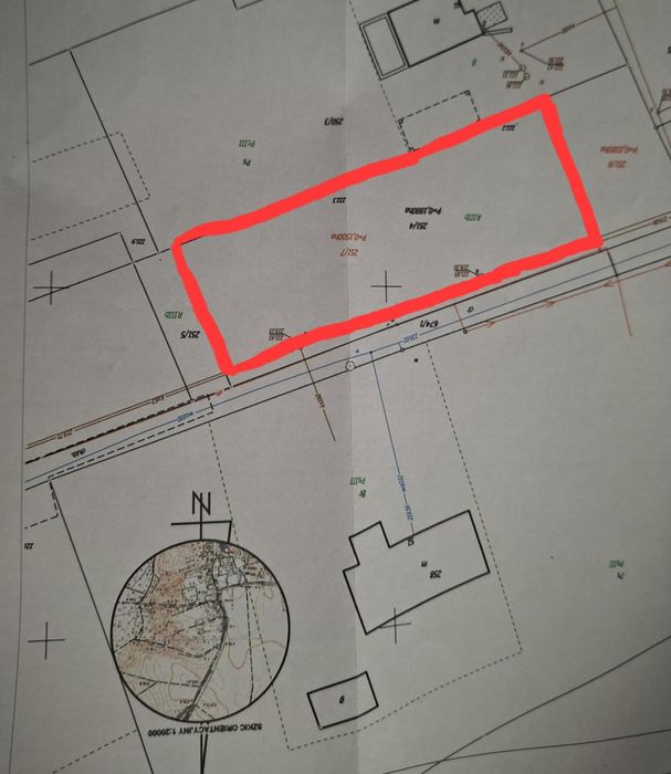 Działka budowlana 15 arowa.