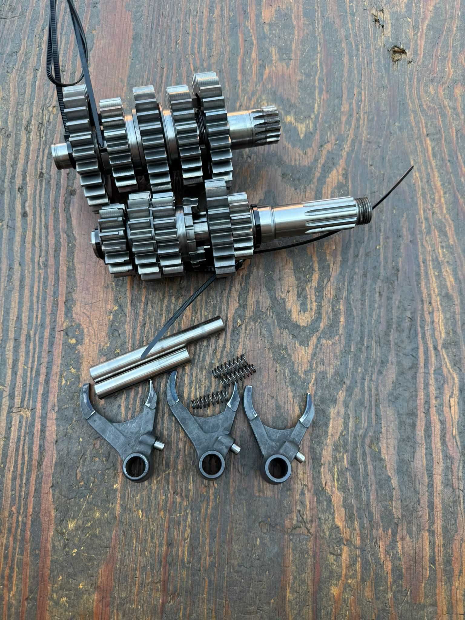 kompletna skrzynia wodziki wodzik zebatka ktm sxf 350 r 11-12