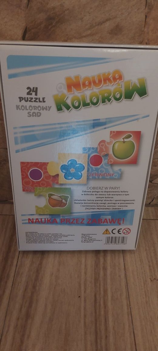 Puzzle nauka kolorow