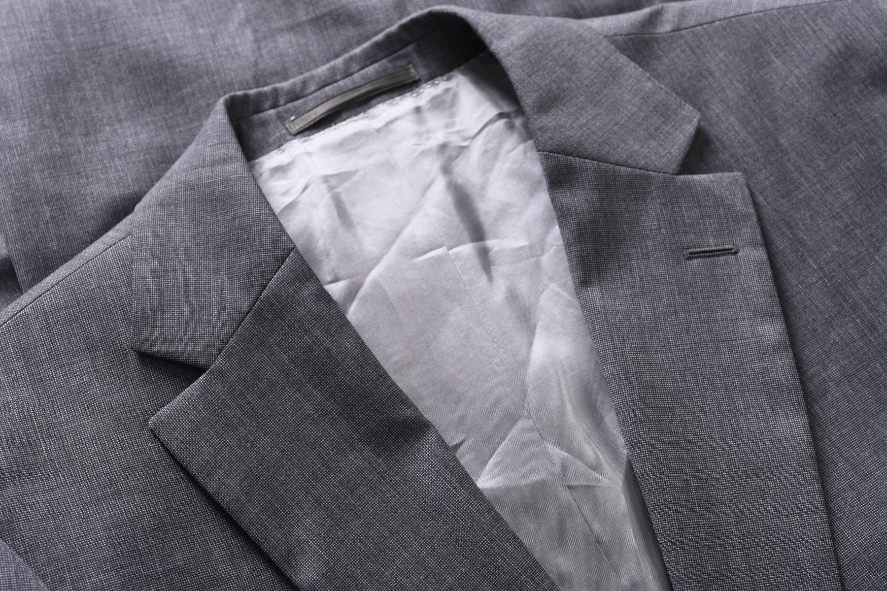 HUGO BOSS elegancka szara marynarka męska w melanżu 100% wełna r. 52