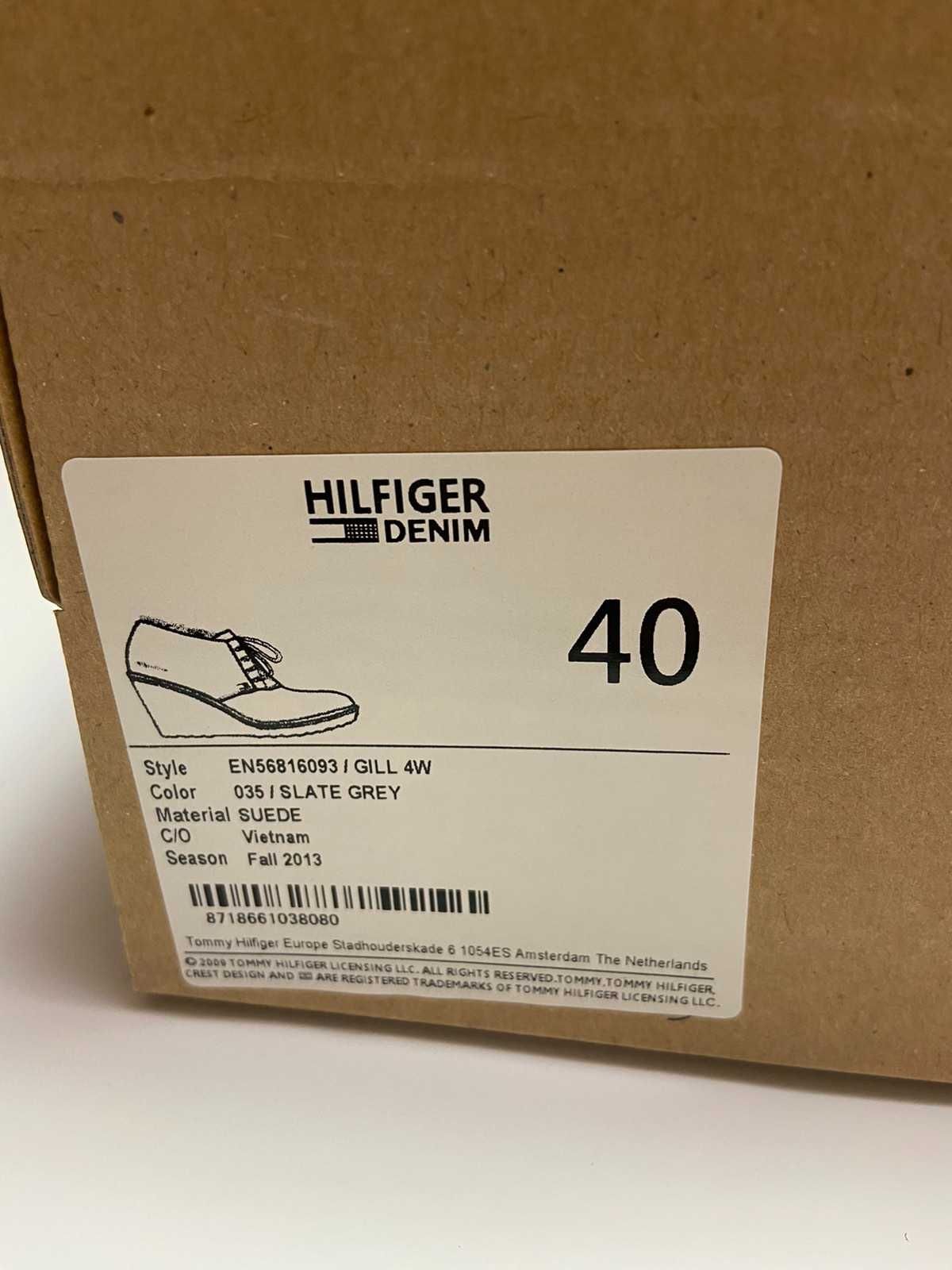 Ботильены ботинки Tommy Hilfiger оригинал 25,5см натуральный замш