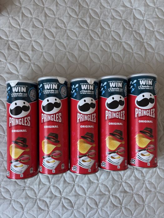 5 paczek czipsow Pringles Original