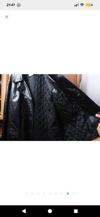 Чоловіче пальто бушлат шкіряний куртка the end італія