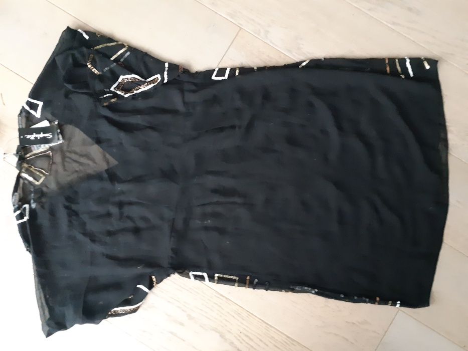 nowa sukienka tunika wieczorowa damska cekiny rozmiar 42 XL