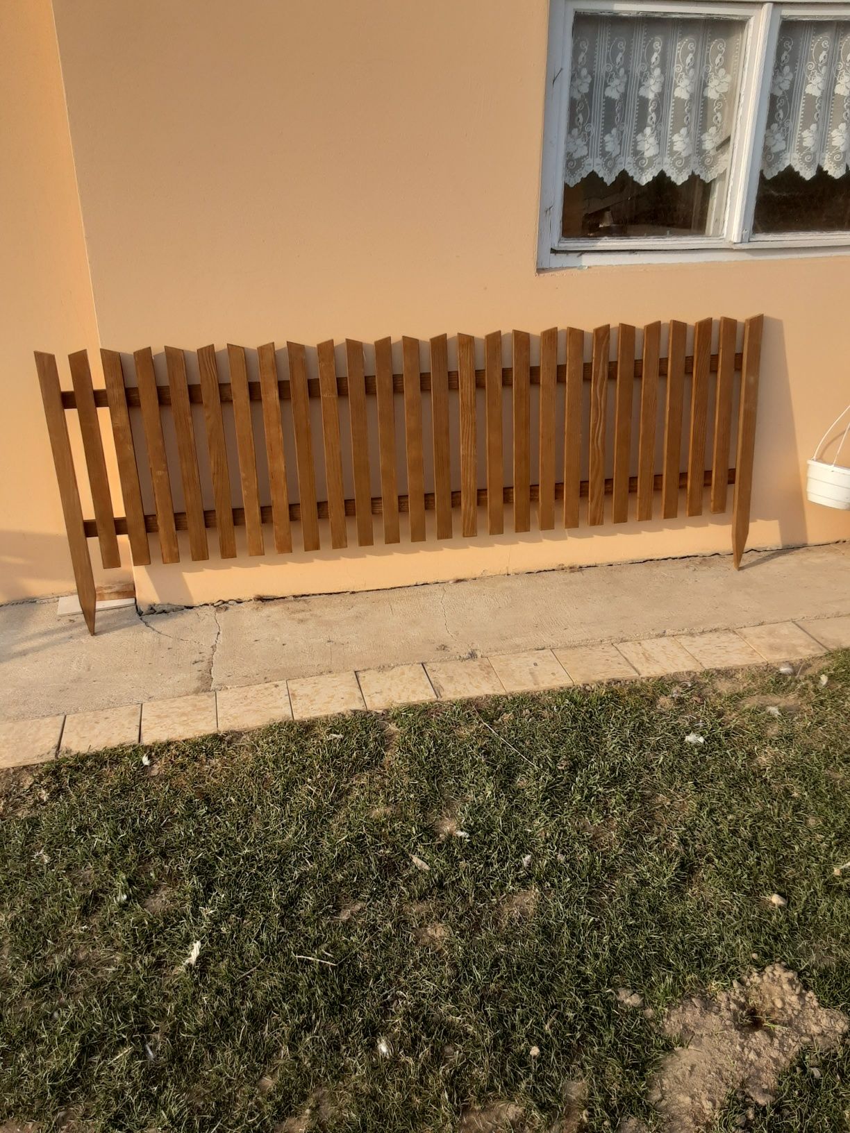 Płotek drewniane segmety