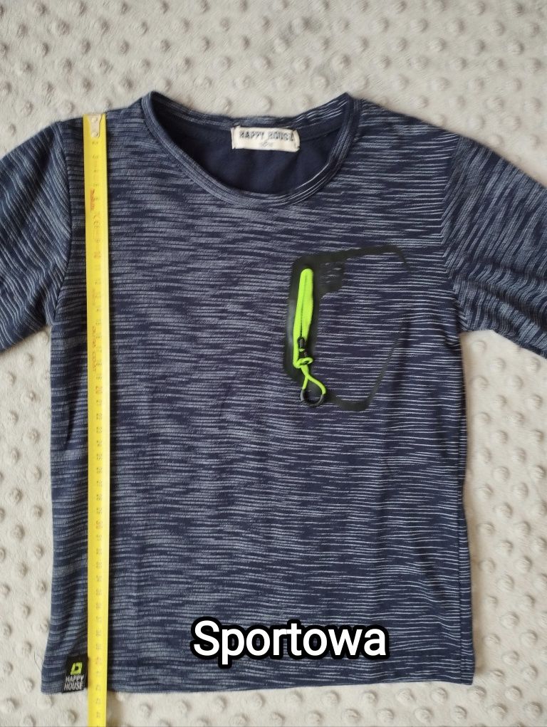 9szt bluzki chłopięce,długi rękaw + 2szt gratis, do przedszkola,r 110