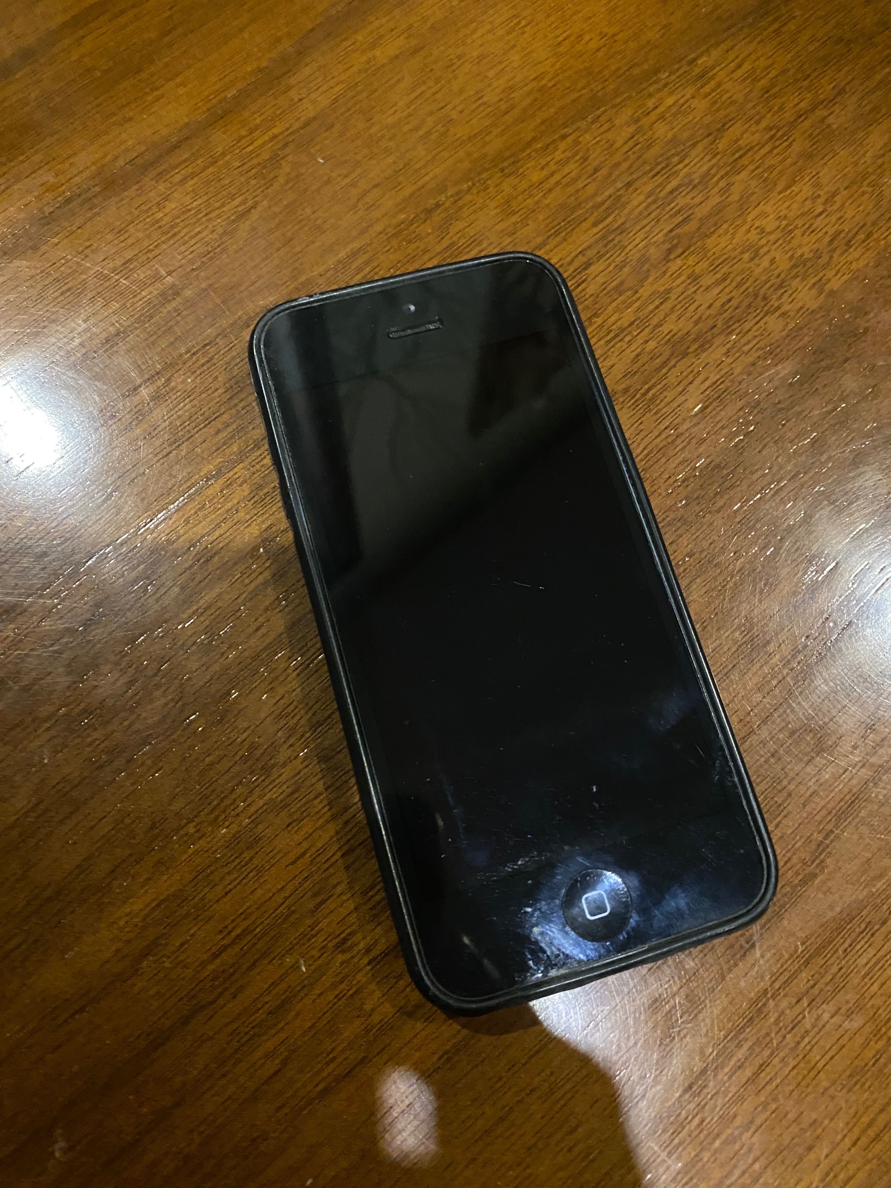 iPhone 5 com capa e bateria nova.