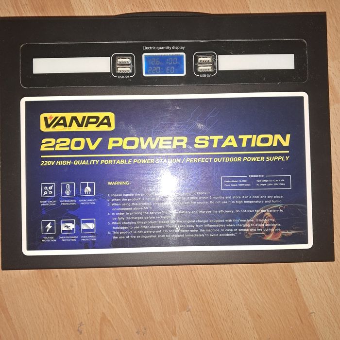 Зарядная станция Vanpa 600(1000max)W 180000mah