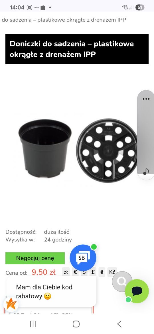Doniczka okrągła 15l