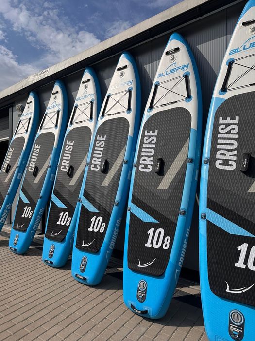 Deska SUP kajak 2w1 Wiosło z włókna szklanego + Plecak Bluefin