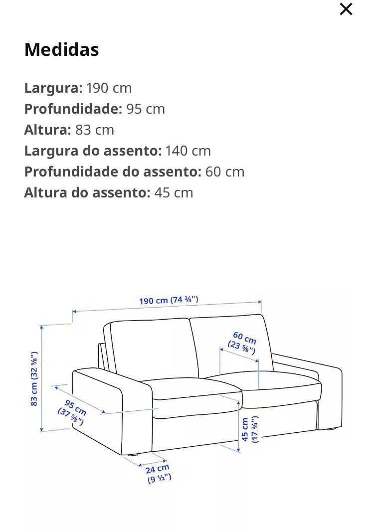 2 Sofás  ikea como NOVOS