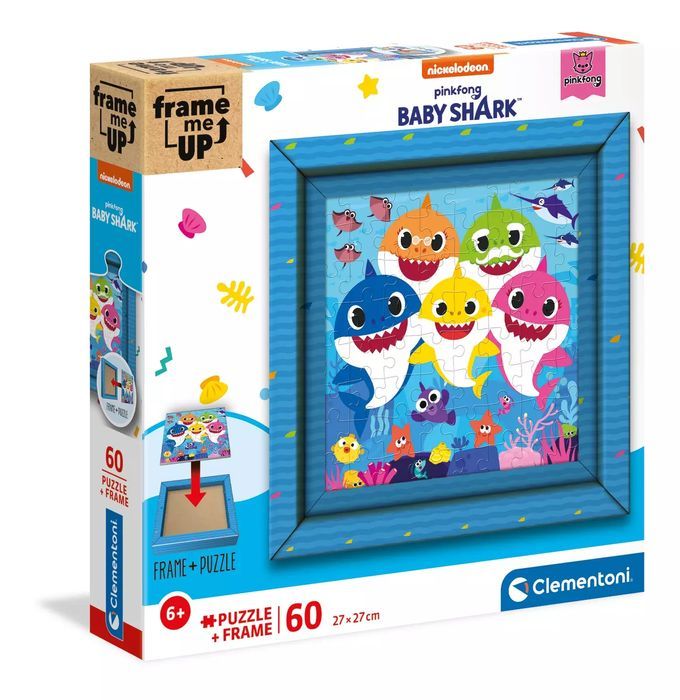 Puzzle 60 elementów. Frame Me Up.  Baby Shark. Clementoni
