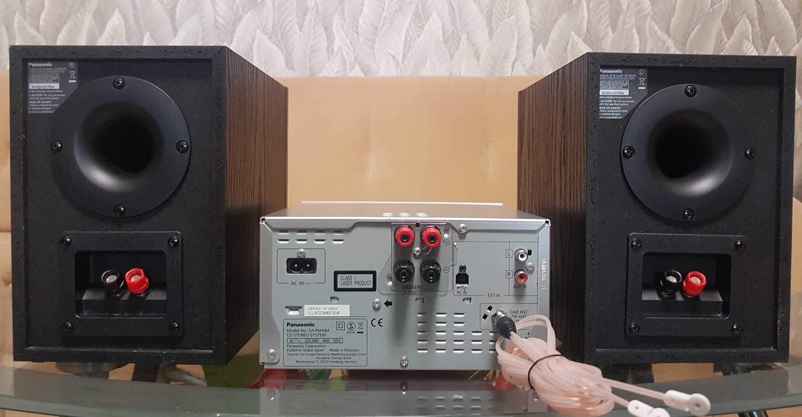 Музыкальный центр Panasonic SA-PMX84 /BT,FLAC,DAB/ made in Malaysia