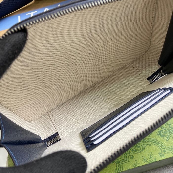 Сумка  мужская синяя через плечо кожаная Louis Vuitton оригинал gcc