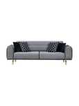 Kanapa, Sofa z aksamitu Daisy (3-osobowa) Westwing