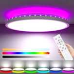 Lampa sufitowa LED zemty, RGB, ściemniana, wodoodporna, 24W