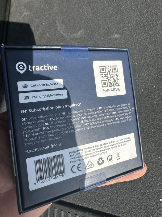 NOWY ZAPLOMBOWANY!!Lokalizator Gps Dla Kotów Tractive Tracker Mini