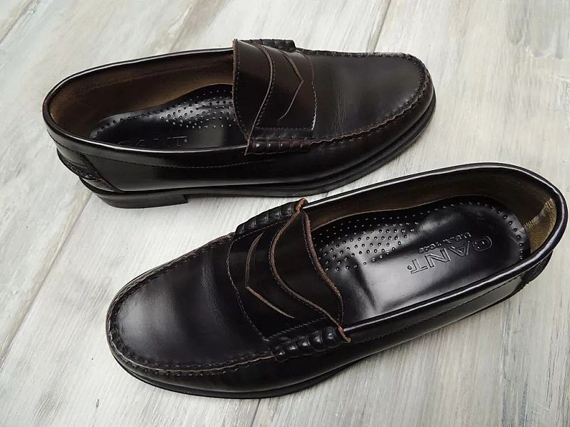 Gant Made In Usa Mokasyny Moccasins Skórzane Retro