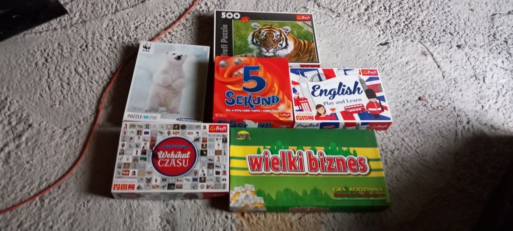 Sprzedam gry i puzzle