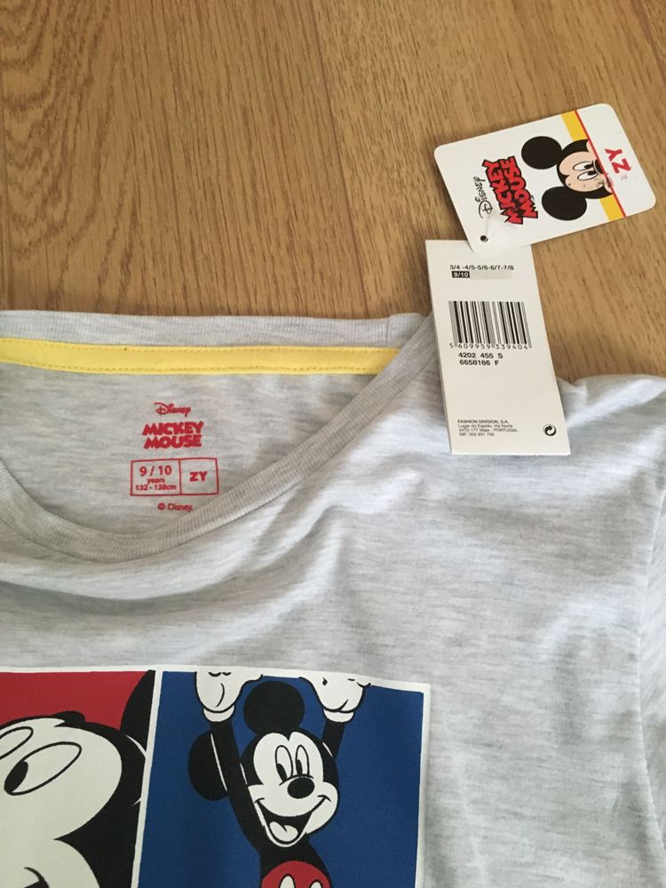 Camisola Mickey 9 - 10 anos nova com etiqueta