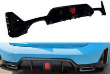 Dyfuzor Dokładka LED BMW G20 G21 M340 LCI CZARNY POŁYSK