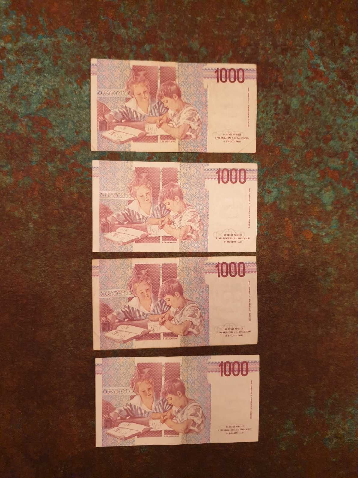 Banknot 1000 lire Włochy