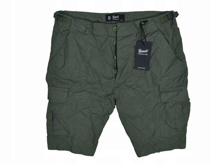 Brandit Męskie Spodenki Cargo Bojówki Ripstop L Nowe