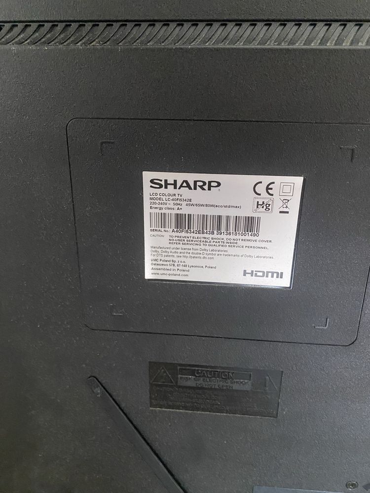 Telewizor Sharp 40 cali pilot