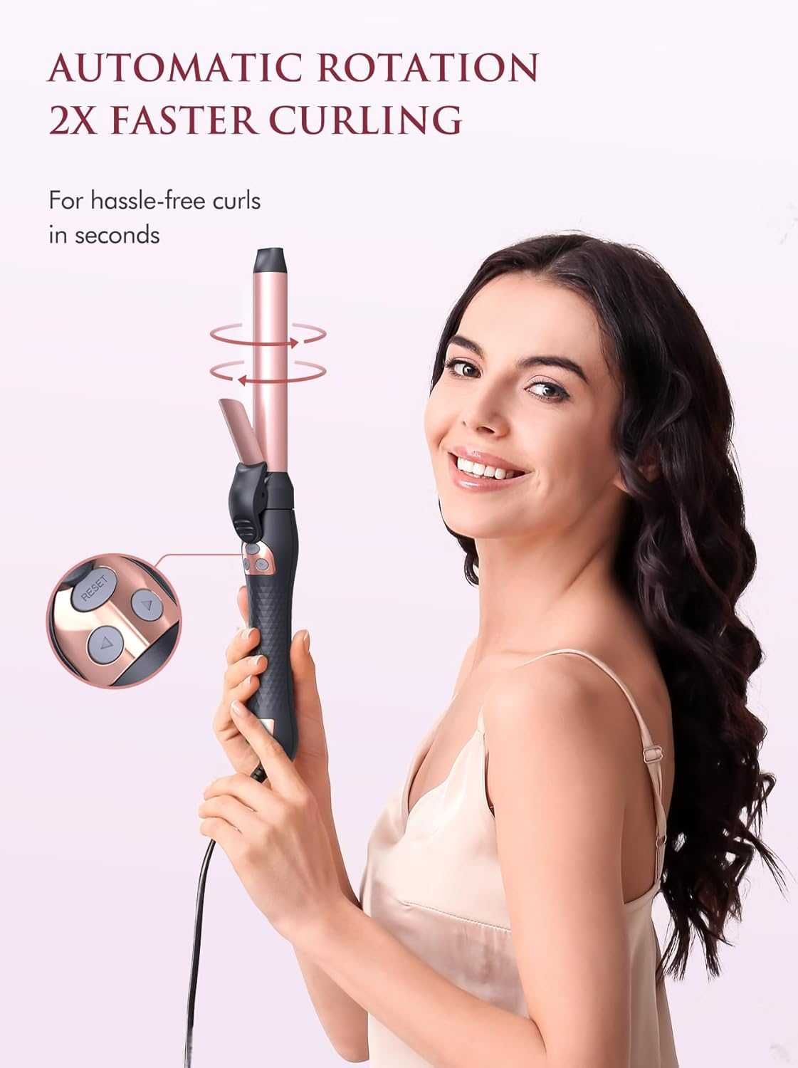 lokówka automatyczna obrotowa ceramiczna landot 75w sm-c650-25