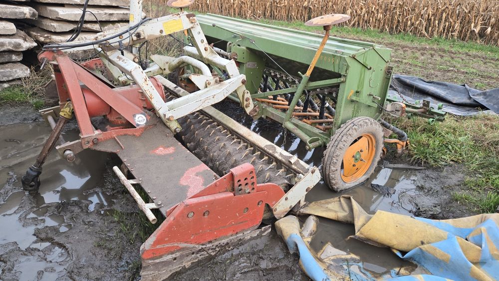 Agregat uprawowo siewny brona mechaniczna siewnik amazone 3m