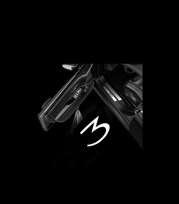 Підсвітка дверей Teslа , проекція логтипу - біла, синя Y 3 X S