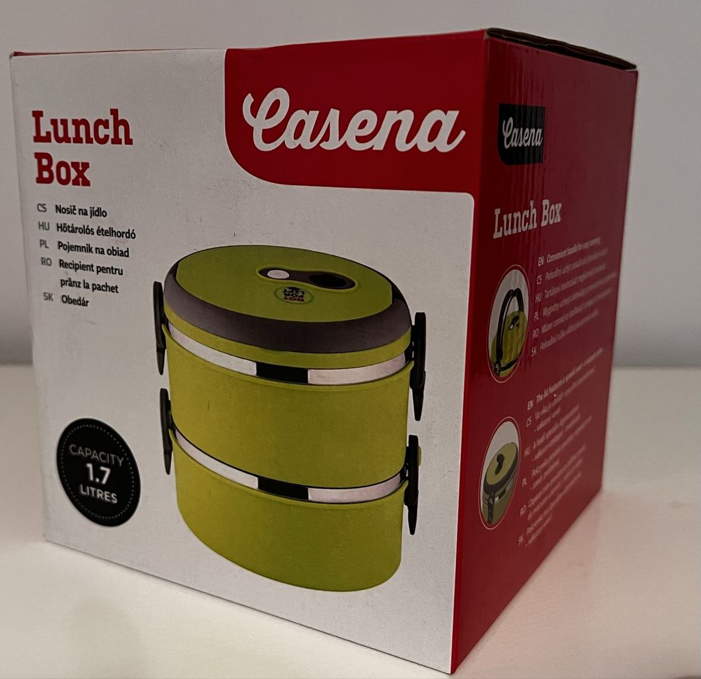 Zestaw lunchowy lunch box nowy Casena 1,7l na obiad