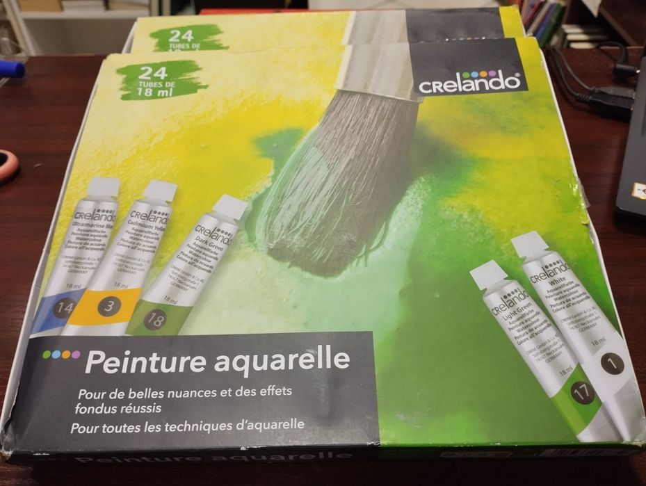 Farby akwarelowe 24 sztuki