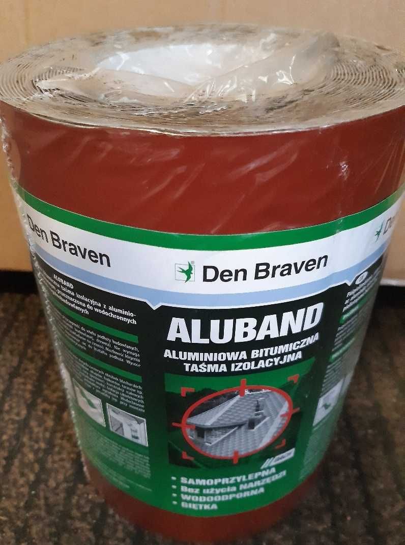 Aluband Taśma izolacyjna DEN BRAVEN aluminiowa bitumiczna / 20cm/10m