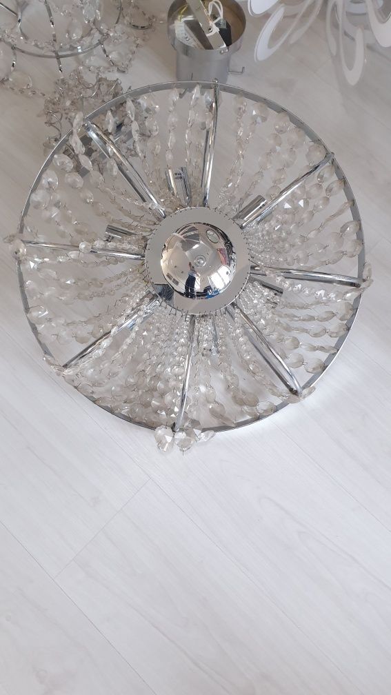 Glamour Lampa sufitowa Markslojd kryształki kryształowa50 cm