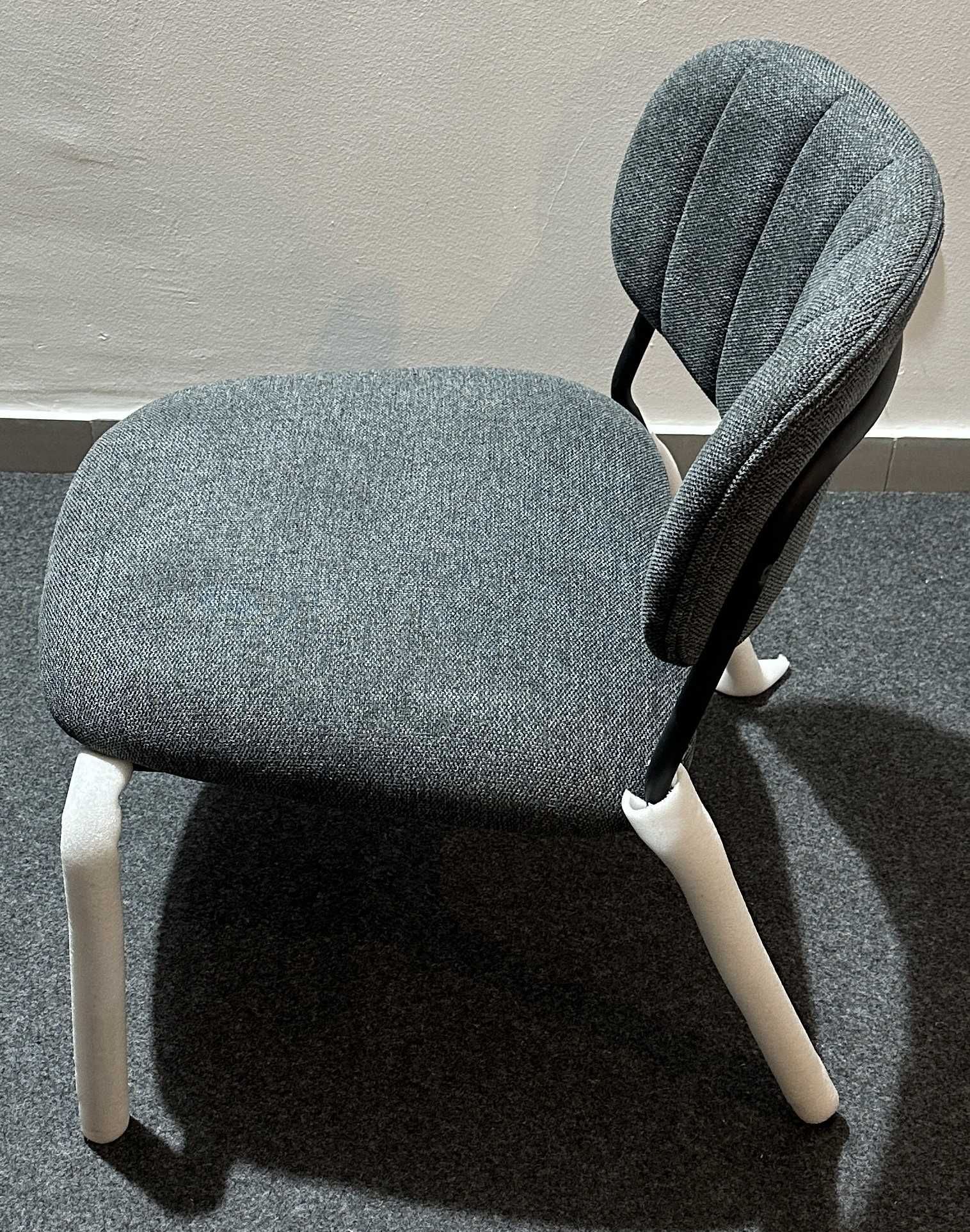 2x Cadeiras FelizJolien Lounge Chair Cinzenta Preta Nova 2x
