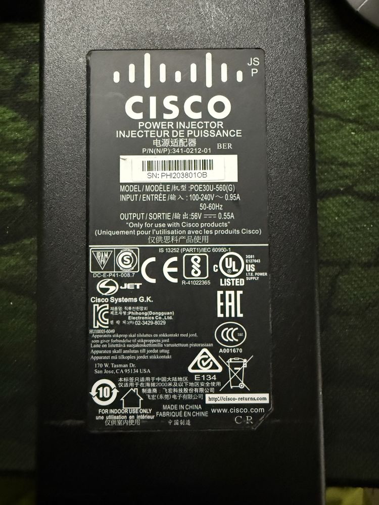 Zasilacz CISCO Power Injector POE30U-560(G) (Cisco)