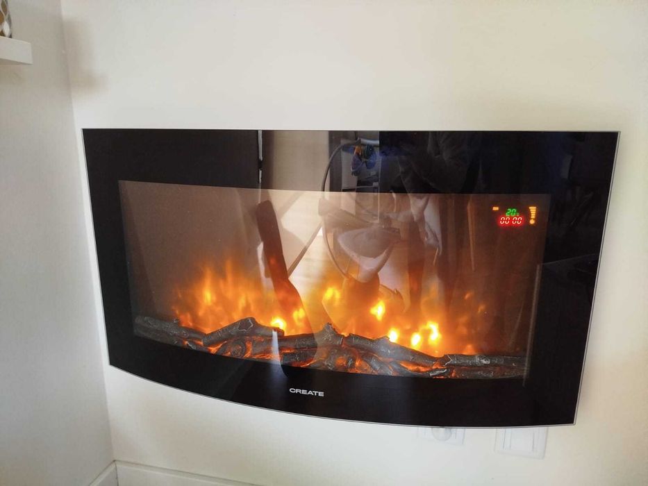 Lareira Elétrica CREATE ELECTRIC FIRE – Tela Curva