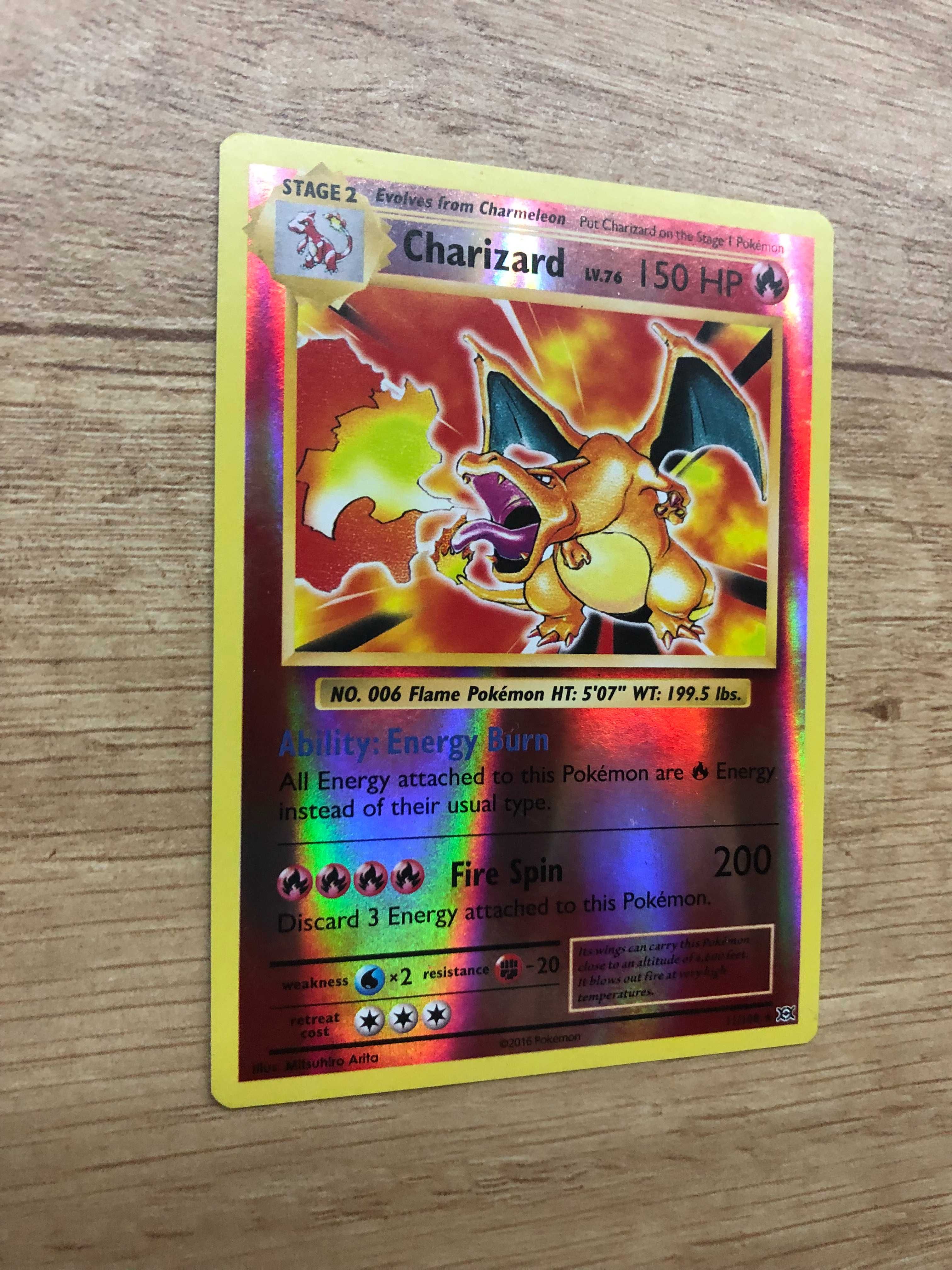 Pokemon Charizard Evolutions 11/108 reverse