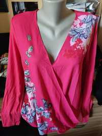 Блуза женская с цветами,блузка жіноча з квітами,XL,50