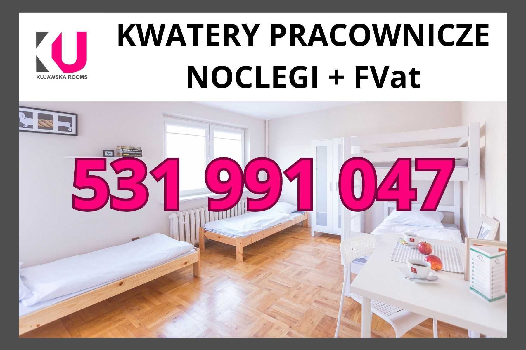 KWATERY Pracownicze, 54 miejsca, LUBLIN noclegi dla firm + FVat