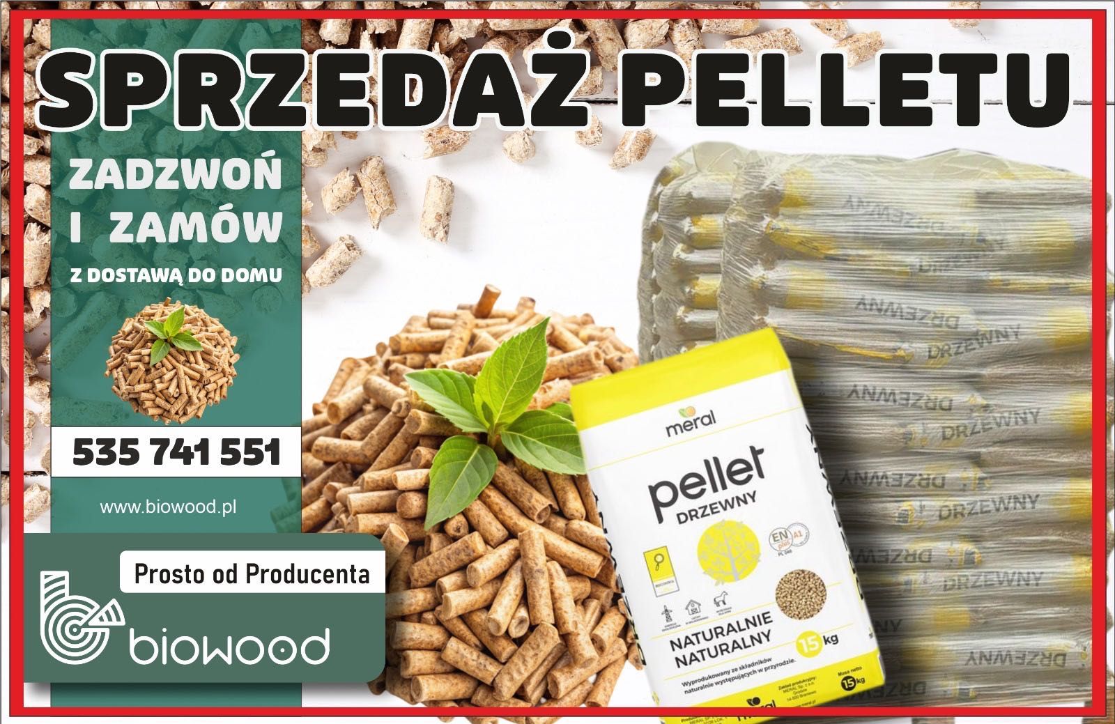 Pellet sosnowy 15 kg