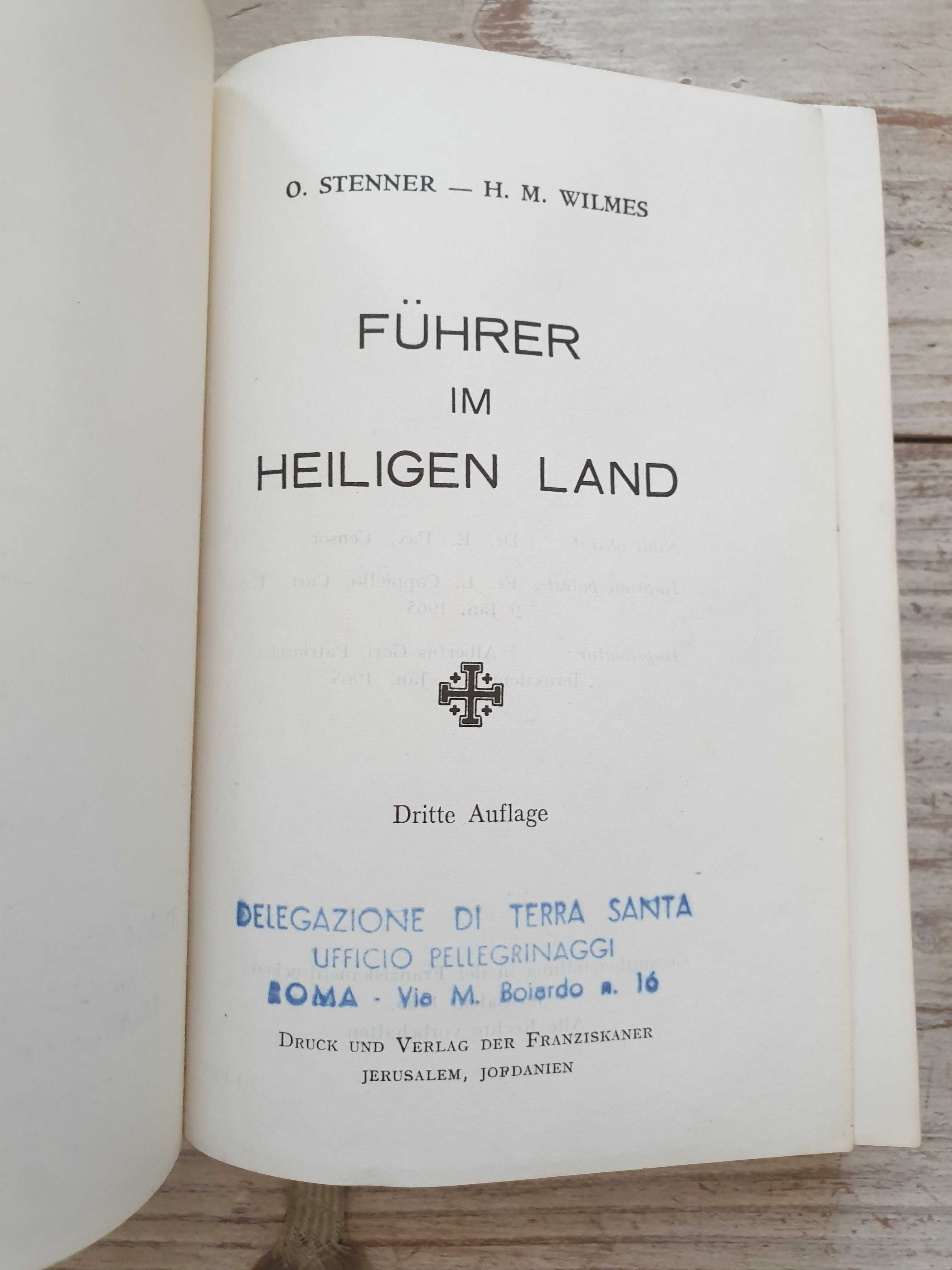 Stara książka Fuhrer im heiligem land po niemiecku Stenner