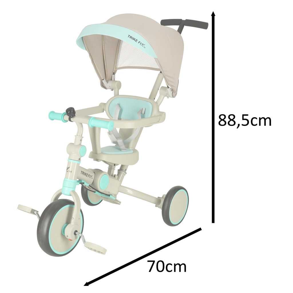 Rowerek TRIKE FIX V4 2w1 dla Dzieci Wózek SPACERÓWKA z Prowadnikiem