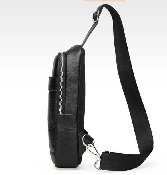 Чоловіча сумка мужская барсетка на груди натуральна шкіра Feidikabolo