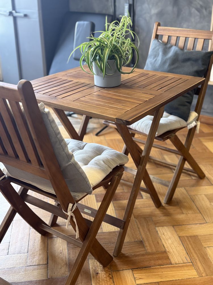 Conjunto Jardin 2 lugares de madeira